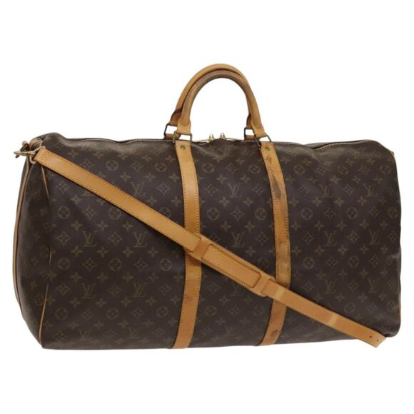 LOUIS VUITTON Monogram Keepall Bandouliere 60 Boston Bag M41412 LV Auth 126773 - Picture 1 of 16